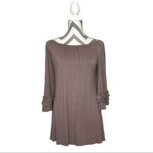 Paisley Grace-Tunic/Dress-Taupe Color-NWOT-Sz Small